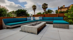 Del Mar Modern Fire Pit Detail
