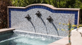 Carmel Valley Spa Fountain Wall Detail