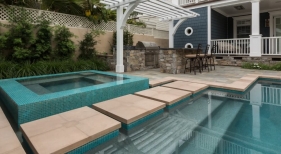 pool floating steps